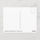 フラミンゴランニングの水はカンガルフの ポストカード (裏面)