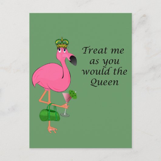 フラミンゴレシピカード ポストカード (正面)