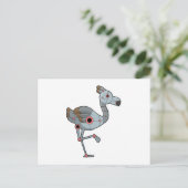 フラミンゴロボット ポストカード (スタンド正面)