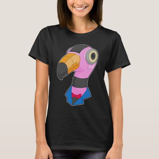 フラミンゴロボット Tシャツ (正面)