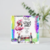 フラミンゴワインラバーバースデーパーティー 招待状 (スタンド正面)