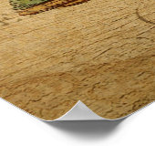 フラミンゴヴィンテージフランスのはがきポスター ポスター (角)