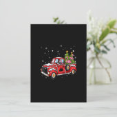 フラミンゴ乗馬レッドトラックVクリスマスツリーを拾う 招待状 (スタンド正面)