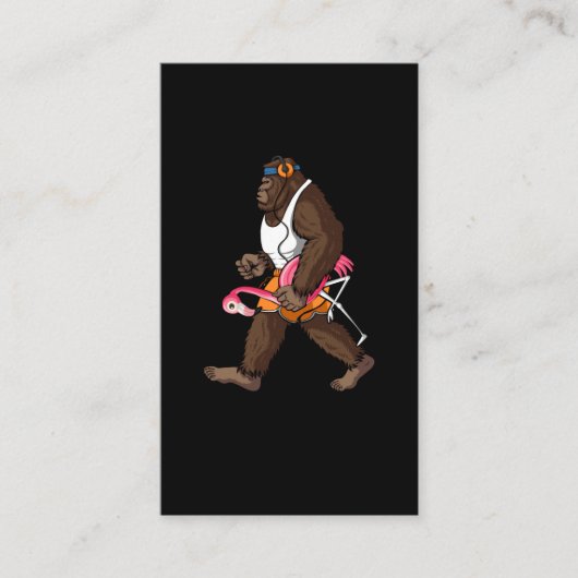 フラミンゴ付きビッグフットモーニングウォーク 名刺 (正面)