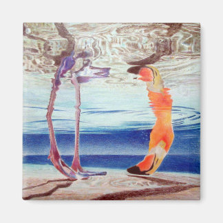 フラミンゴ付磁石 マグネット