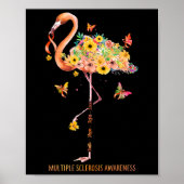 フラミンゴ信仰は多発性硬化症を治療するために戦う希望 ポスター (正面)