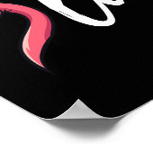 フラミンゴ動揺してコンマラおもしろいカマラハリスP ポスター (角)