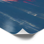 フラミンゴ印象主義絵を描の切り離し ポスター (コーナー)