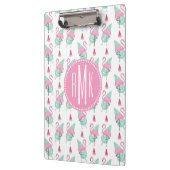 フラミンゴ及びスイカのパステルパターン クリップボード (左)