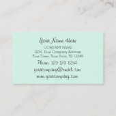 フラミンゴ名刺(緑) 名刺 (裏面)