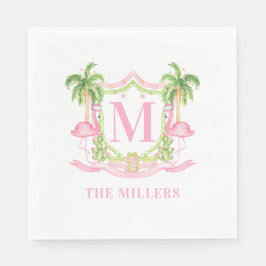 フラミンゴ名門私立校風のクリスマスプレゼント スタンダードランチョンナプキン