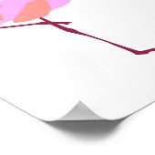 フラミンゴ吹の気泡 ポスター (角)