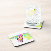 フラミンゴ喜び コースター (右側)