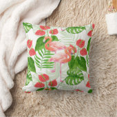 フラミンゴ園 クッション (ブランケット)