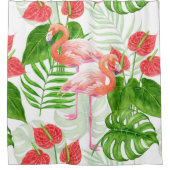 フラミンゴ園 シャワーカーテン (正面)