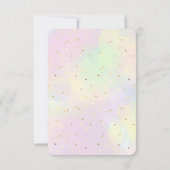 フラミンゴ夏の熱帯誕生日 招待状 (裏面)