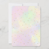 フラミンゴ夏の熱帯誕生日 招待状 (裏面)