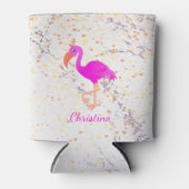 フラミンゴ大理石名 缶クーラー (正面)