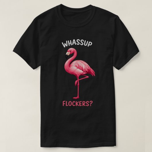 フラミンゴ好きのためのサマーファッション Tシャツ (デザイン正面)