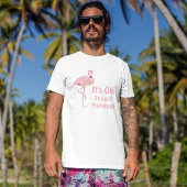 フラミンゴ好きのための面白いデザイン Tシャツ