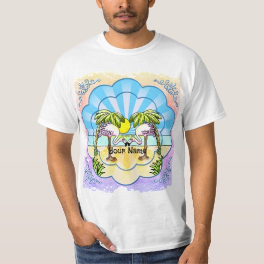 フラミンゴ好き Tシャツ (正面)
