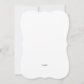 フラミンゴ妊娠パーソナライズされた 案内状 (裏面)