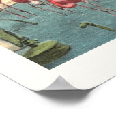 フラミンゴ威厳のあるスプリント ポスター (角)