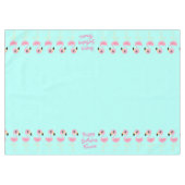 フラミンゴ子供の誕生日熱帯 テーブルクロス (正面(横))