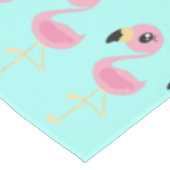 フラミンゴ子供の誕生日熱帯 テーブルクロス (アングル)