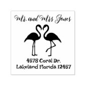フラミンゴ差出人住所 セルフインキングスタンプ (デザイン)