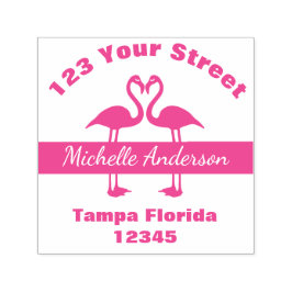 フラミンゴ差出人住所 セルフインキングスタンプ