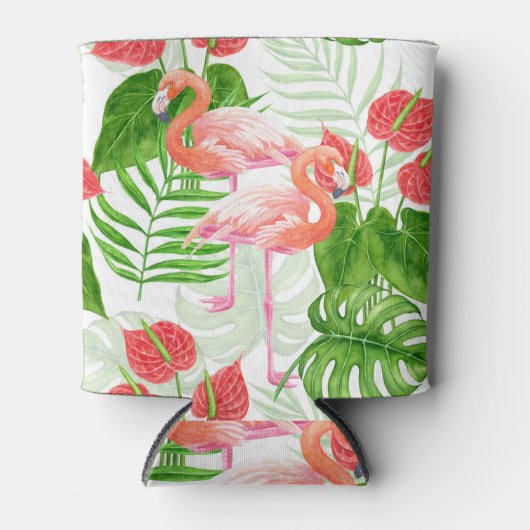 フラミンゴ庭園 缶クーラー (正面)