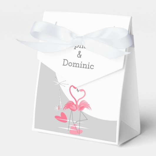 フラミンゴ愛の大きな月の名優勝者テント フェイバーボックス (正面サイド)