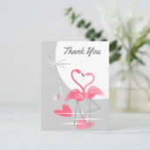 フラミンゴ愛の大月ありがとうポストカード ポストカード (スタンド正面)
