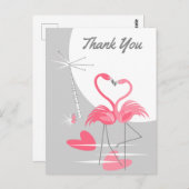 フラミンゴ愛の大月ありがとうポストカード ポストカード (正面/裏面)