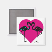 フラミンゴ愛好家マグネット マグネット (正面/裏面)