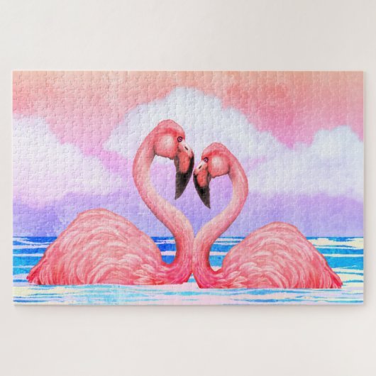 フラミンゴ愛好家 ジグソーパズル (横)