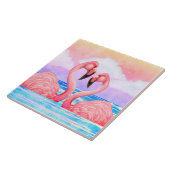 フラミンゴ愛好家 タイル (側面)