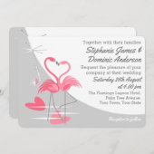 フラミンゴ愛結婚大月の風景 招待状 (正面/裏面)