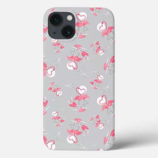フラミンゴ愛iPad数々のケース Case-Mate iPhoneケース (裏面)
