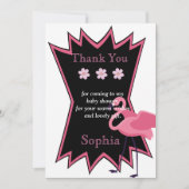 フラミンゴ感謝していユー 招待状 (正面)