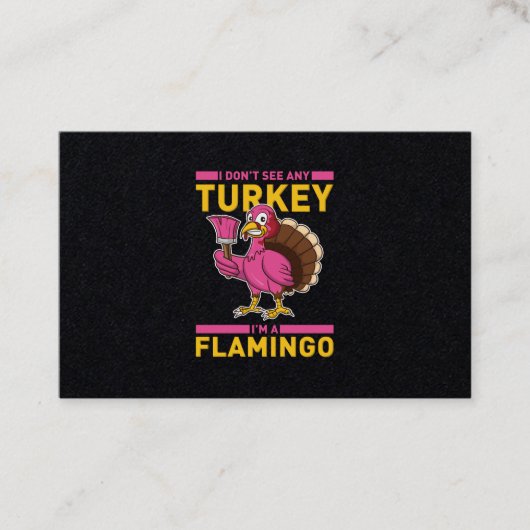 フラミンゴ感謝祭だ 名刺 (正面)