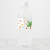 フラミンゴ手引き水ラベル ペットボトルラベル (裏面)