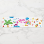 フラミンゴ手引き水ラベル ペットボトルラベル (シングルラベル)