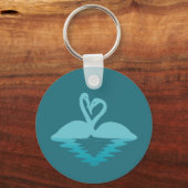 フラミンゴ抱擁 キーホルダー (裏面)