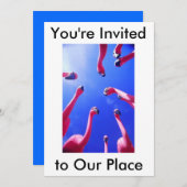 フラミンゴ招待状 招待状 (正面/裏面)