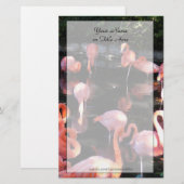 フラミンゴ文具 便箋 (正面/裏面)