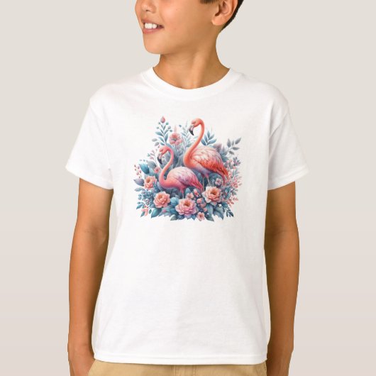 フラミンゴ昇華 Tシャツ (正面)
