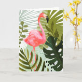 フラミンゴ林 カード (黄色い花)