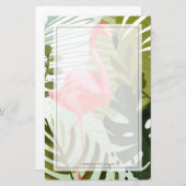 フラミンゴ林 便箋 (正面/裏面)